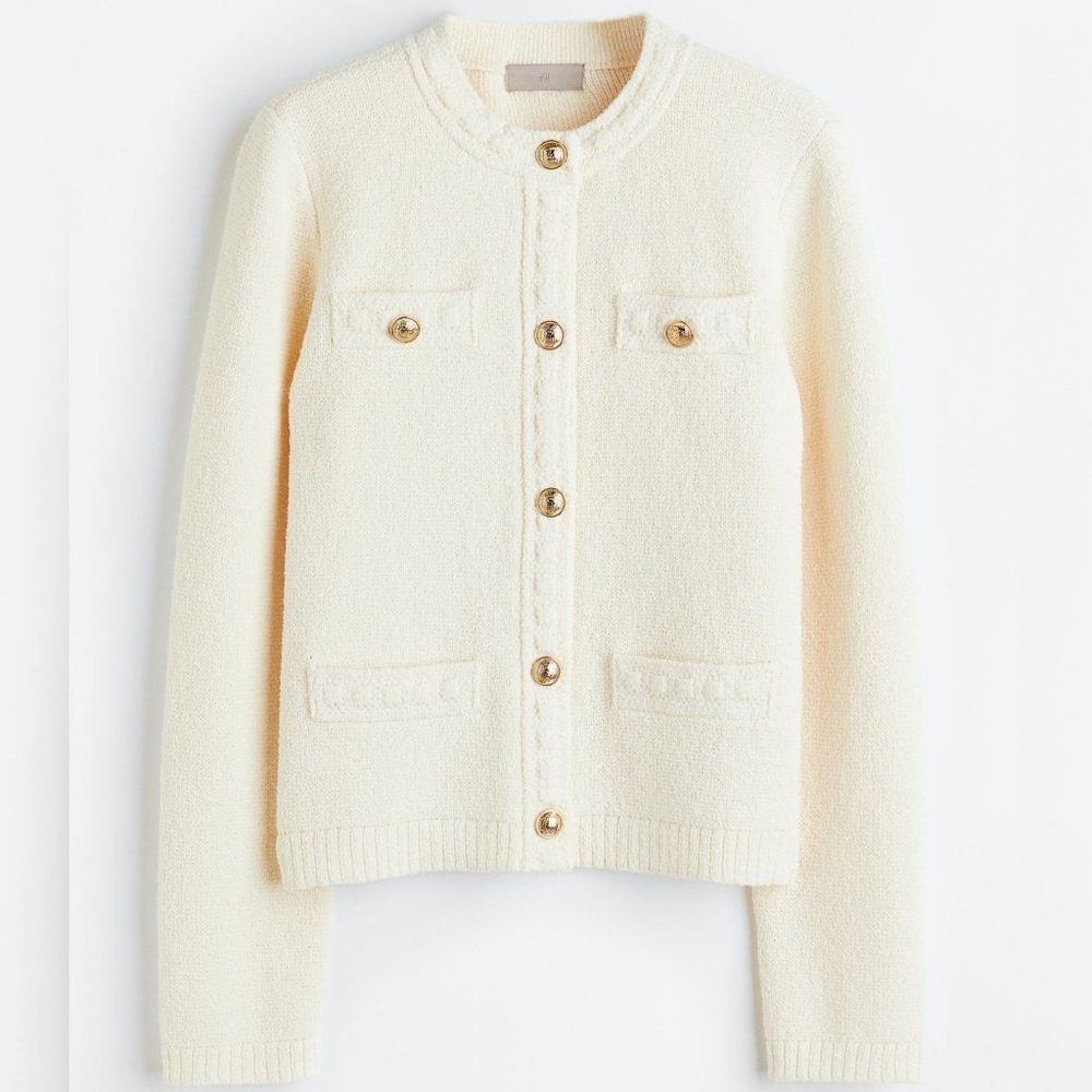 H&M Knit Boucle Cardigan